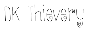 DK Thievery font
